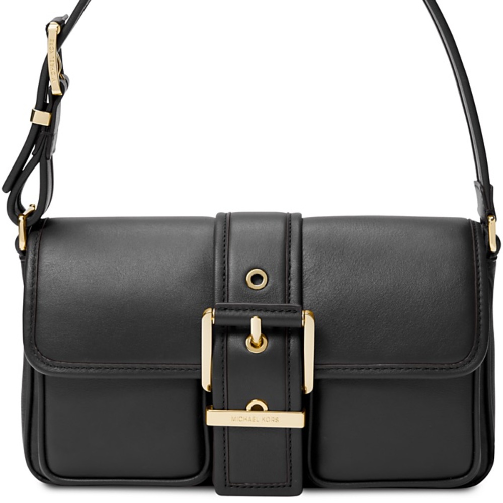 SOLD NWT Michael Kors Colby Small Leather Shoulder Bag in Black